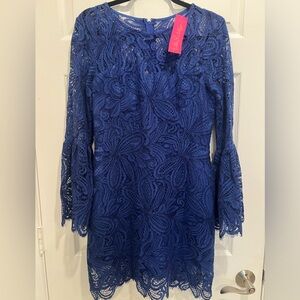 Royal Blue Lace Dress